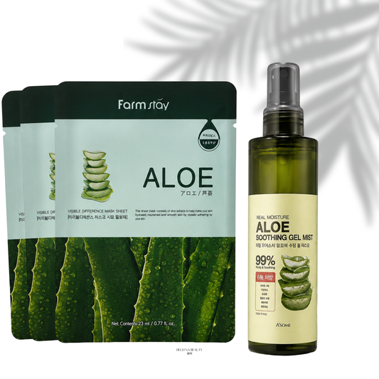 After Sun Care, El Kit Ideal Para Despues de la Playa| Incluye 3 Mascarillas