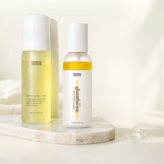 Tenzero Glow Coreano Antiedad, Rejuvece tu piel en dos pasos : Hidratación y Luminosidad | ideal para pieles resecas o maduras
