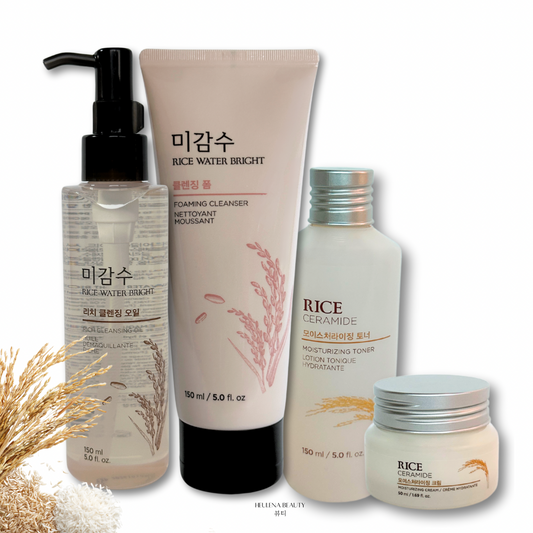 Combo Rice Ritual de THE FACE SHOP: una rutina completa de luminosidad y nutrición